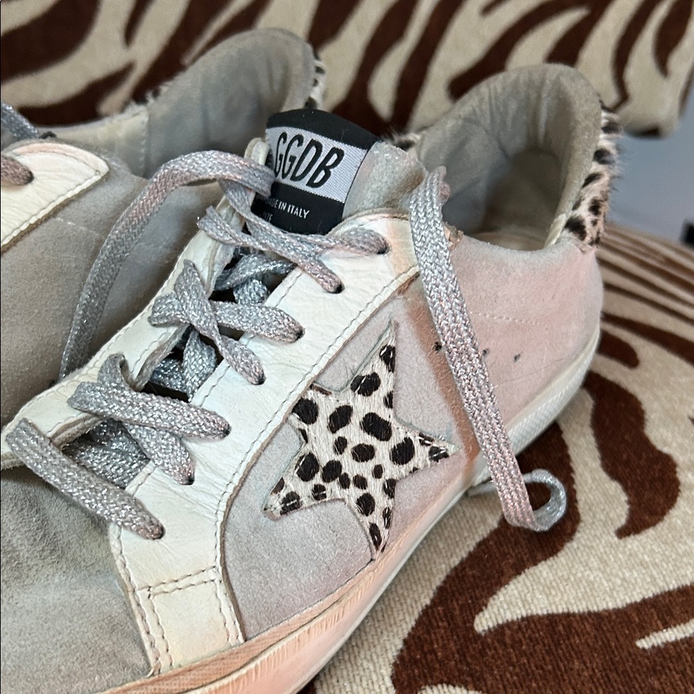 Golden Goose Gray and White Sneakers - Picture 9 of 10